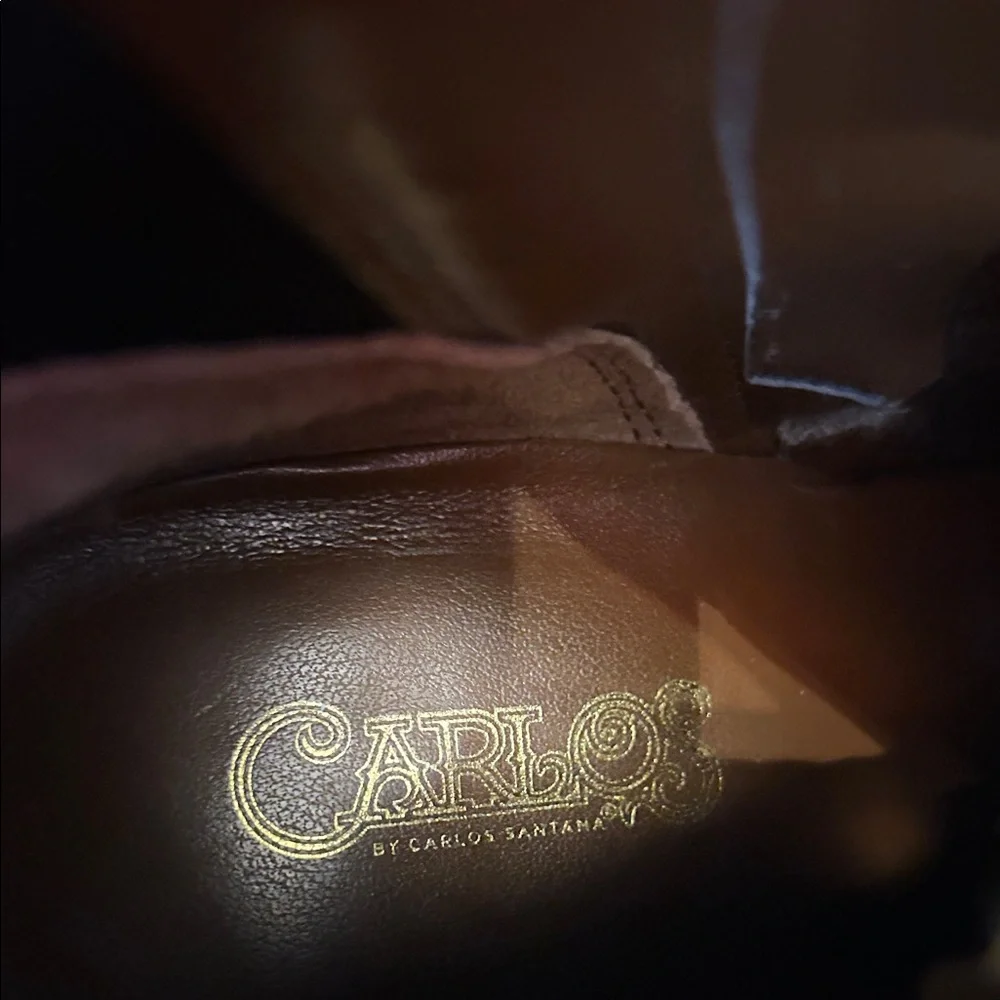Carlos by Carlos Santana Tan Suede Ankle Booties - Picture 2 of 6